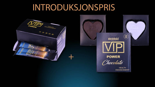 INTRODUKSJONSPRIS VIP POWER GELE 10 stk + 1 SJOKOLADE